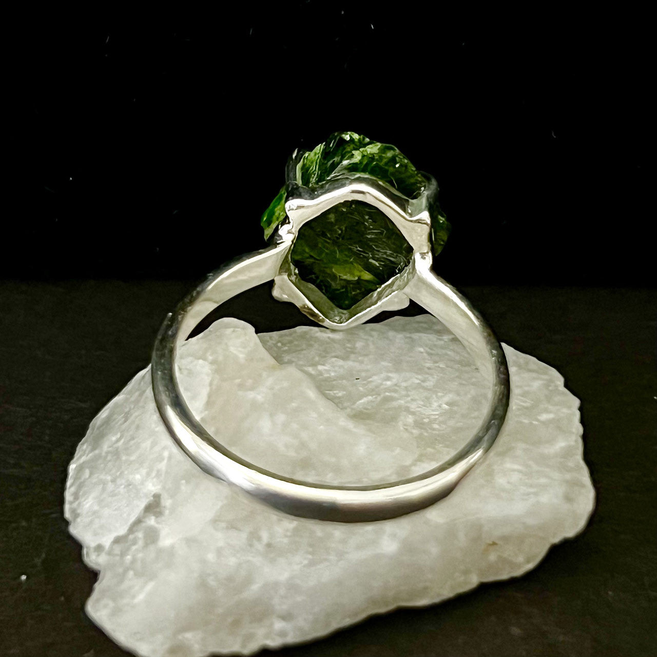 CHROME DIOPSIDE RING STERLING SILVER