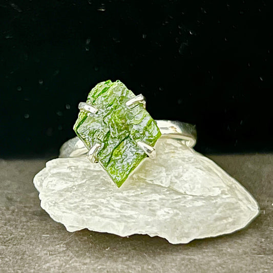 CHROME DIOPSIDE RING STERLING SILVER