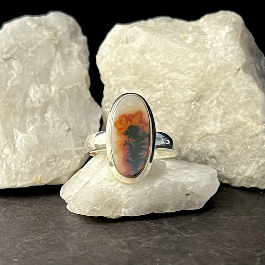 SCENIC DENDRITIC AGATE RING