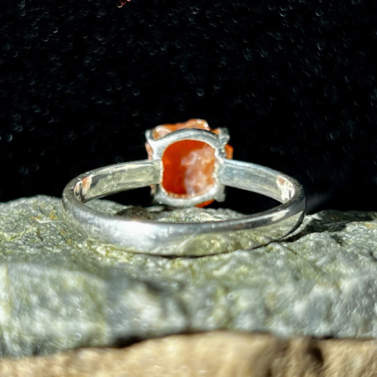 MEXICAN OPAL RING STERLING SILVER