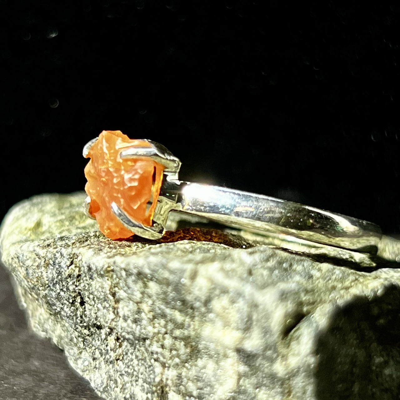 MEXICAN OPAL RING STERLING SILVER