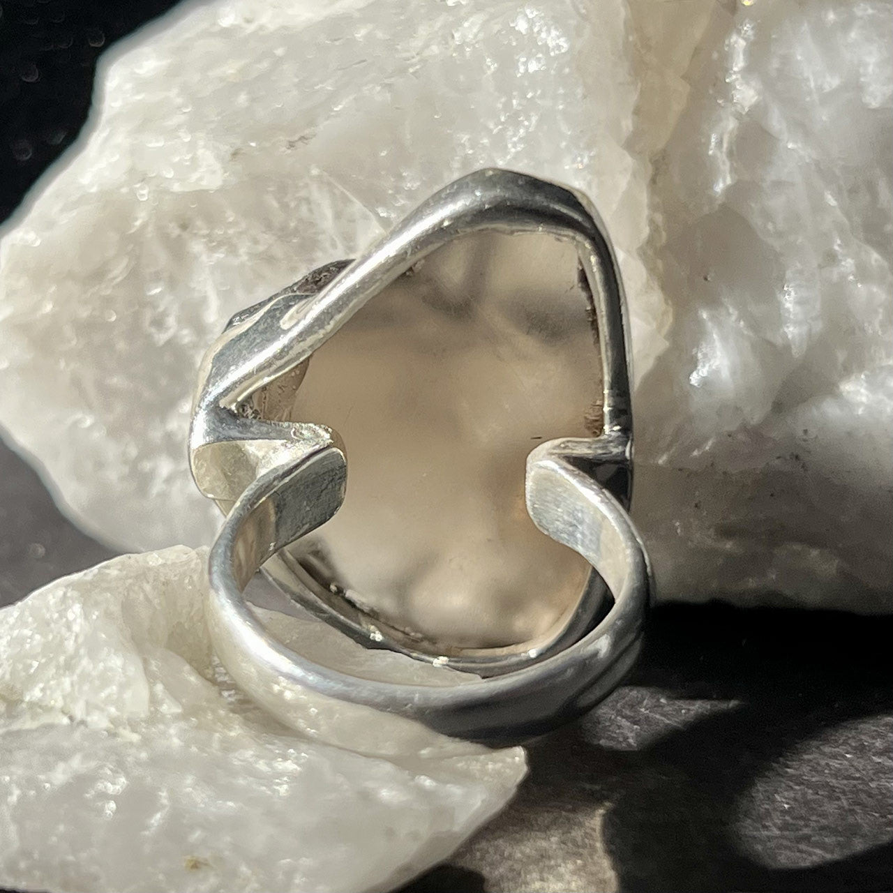 TEKTITE RING STERLING SILVER