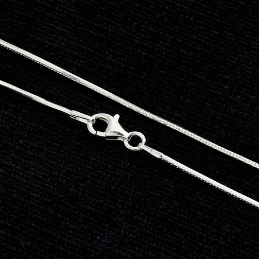 8-Sided Snake 025 Sterling Silver Chain
