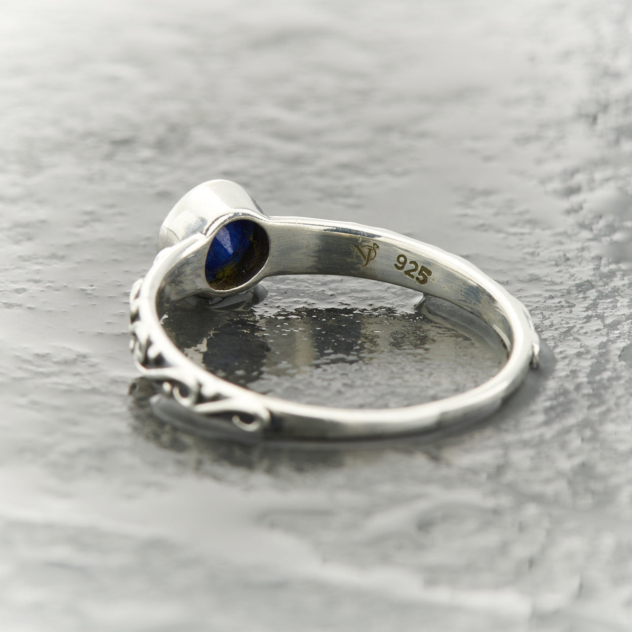 LAPIS STACKABLE CELTIC RING