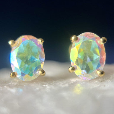 MERCURY MYSTIC TOPAZ 18K VERMEIL EARRINGS