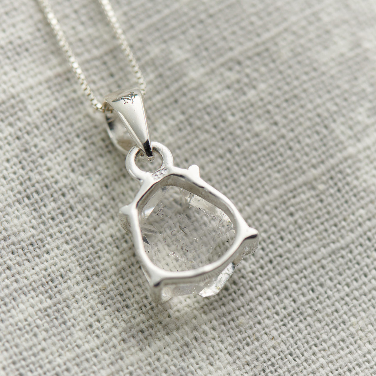 HERKIMER DIAMOND PENDANT STERLING SILVER