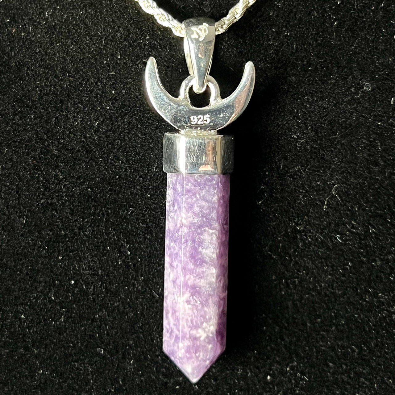 LEPIDOLITE STERLING SILVER PENDANT