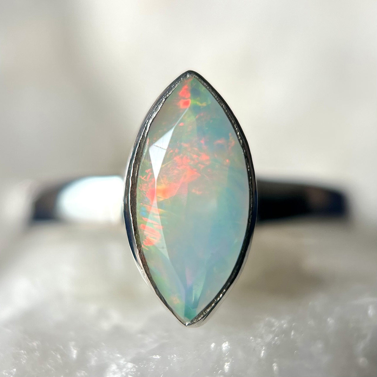 ETHIOPIAN OPAL STERLING SILVER RING