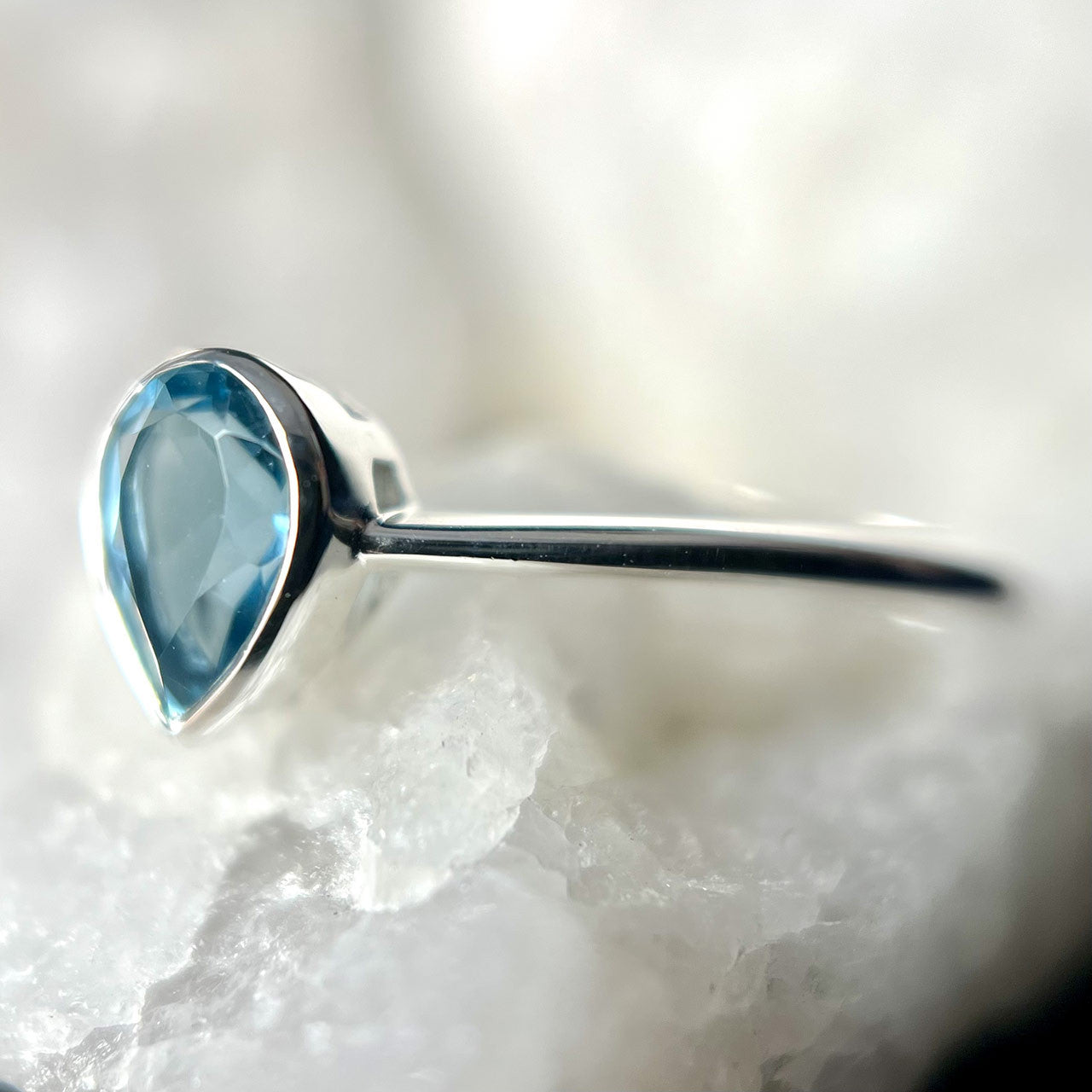 LONDON BLUE TOPAZ STERLING SILVER RING