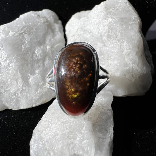 MEXICAN FIRE AGATE RING
