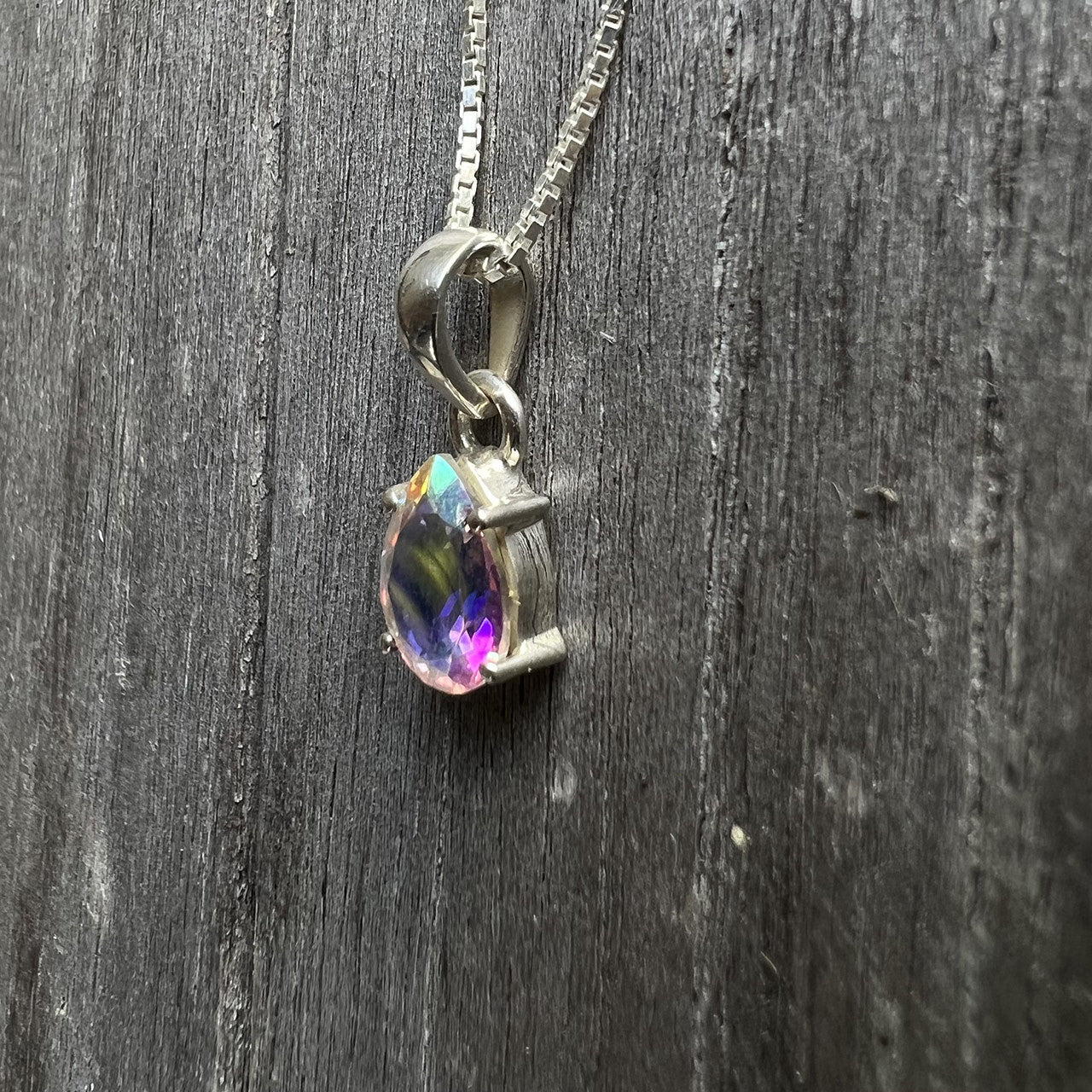 MERCURY MYSTIC TOPAZ PENDANT STERLING SILVER