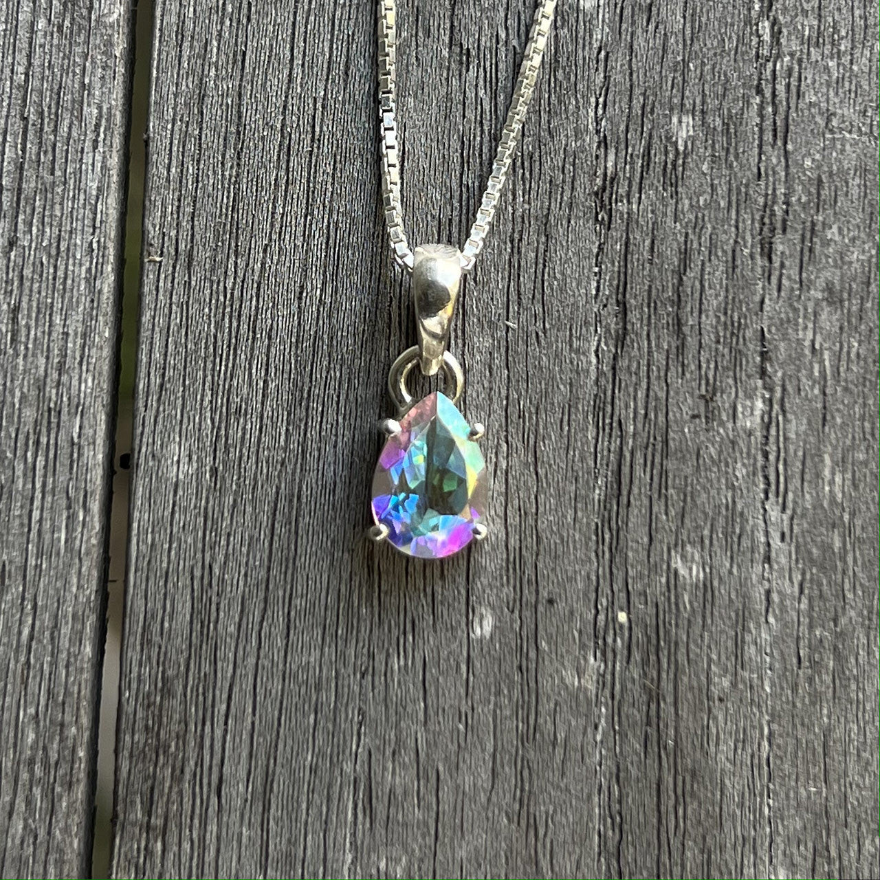 MERCURY MYSTIC TOPAZ PENDANT STERLING SILVER