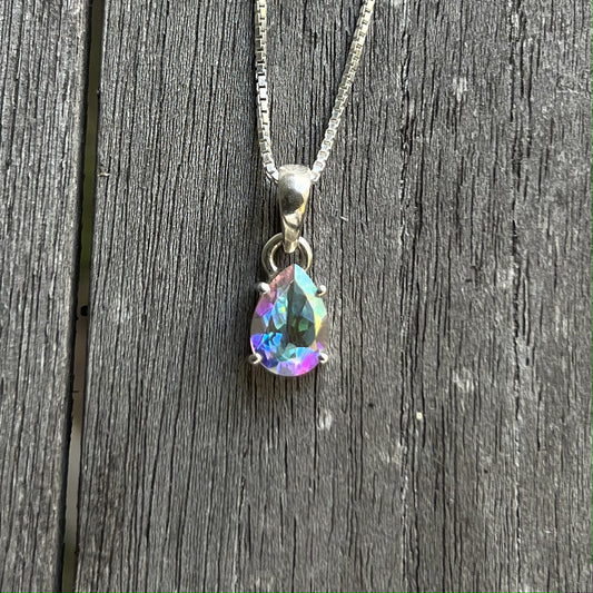 MERCURY MYSTIC TOPAZ PENDANT STERLING SILVER