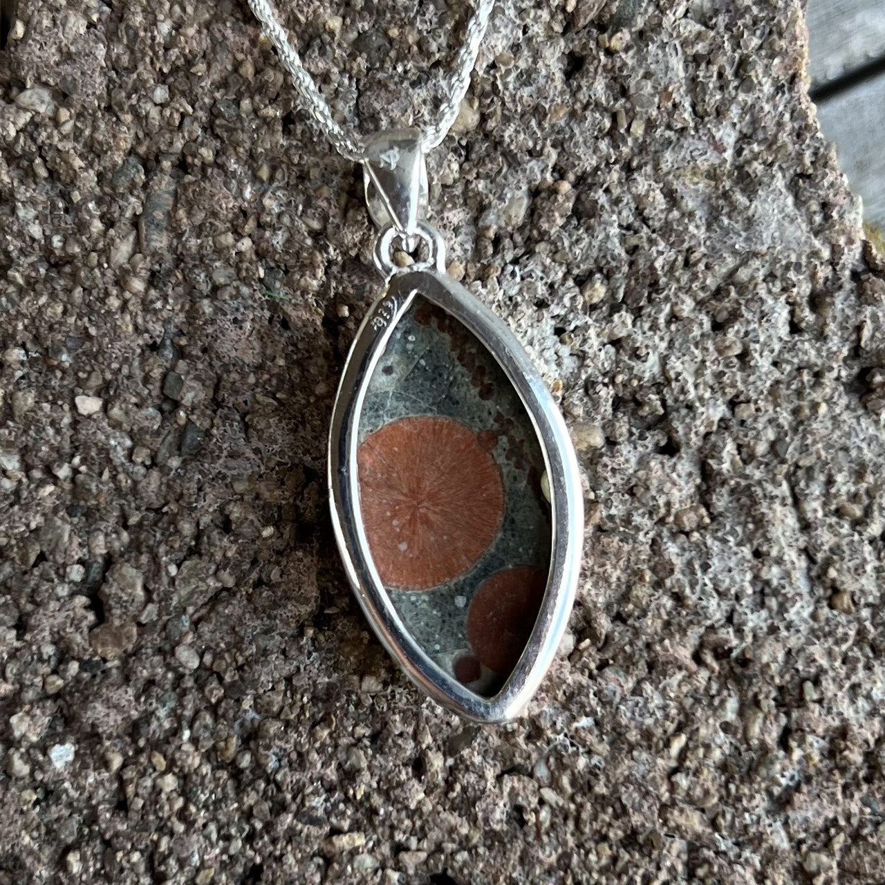 PEANUT OBSIDIAN PENDANT