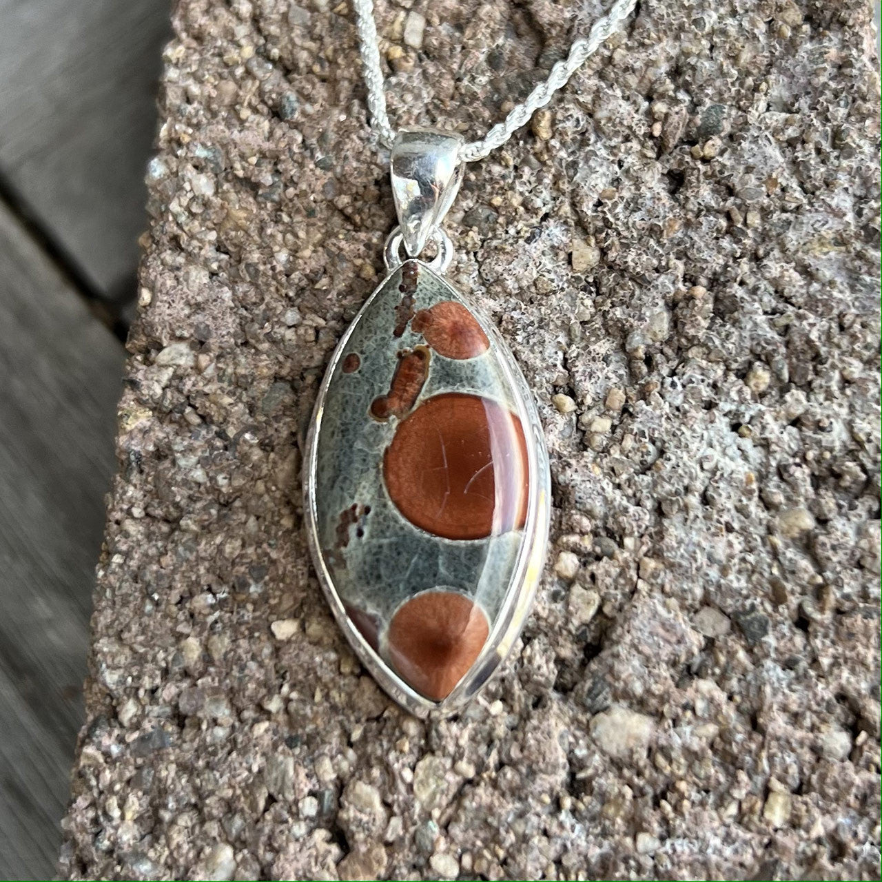 PEANUT OBSIDIAN PENDANT