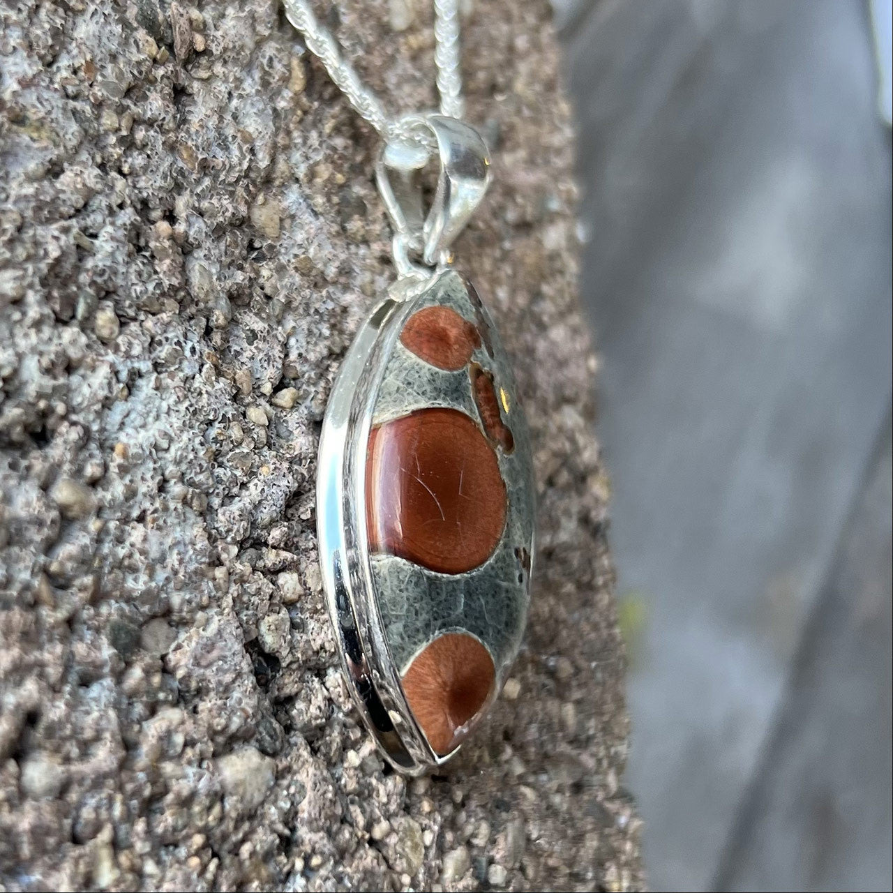 PEANUT OBSIDIAN PENDANT