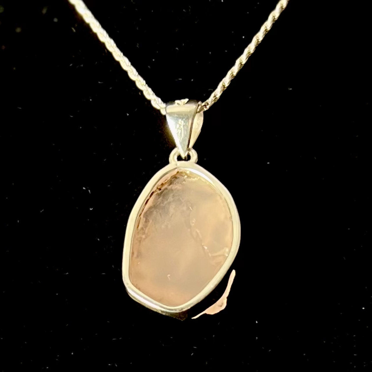 ROSE QUARTZ PENDANTS STERLING SILVER