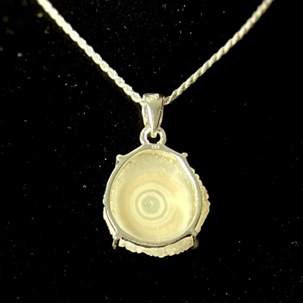 SOLAR QUARTZ EYE PENDANT STERLING SILVER