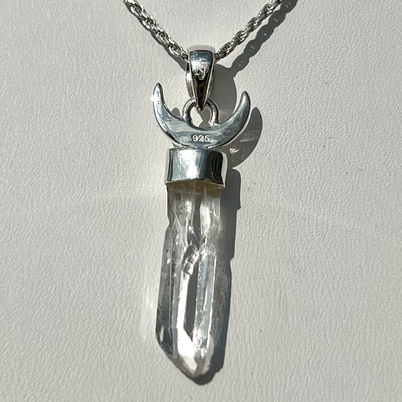 CRYSTAL STERLING SILVER PENDANT