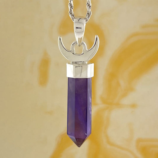 AMETHYST STERLING SILVER PENDANT