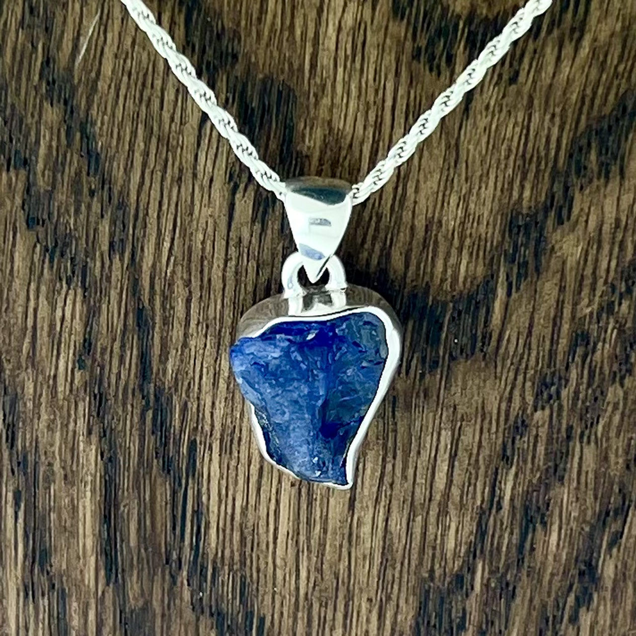 TANZANITE STERLING SILVER PENDANT