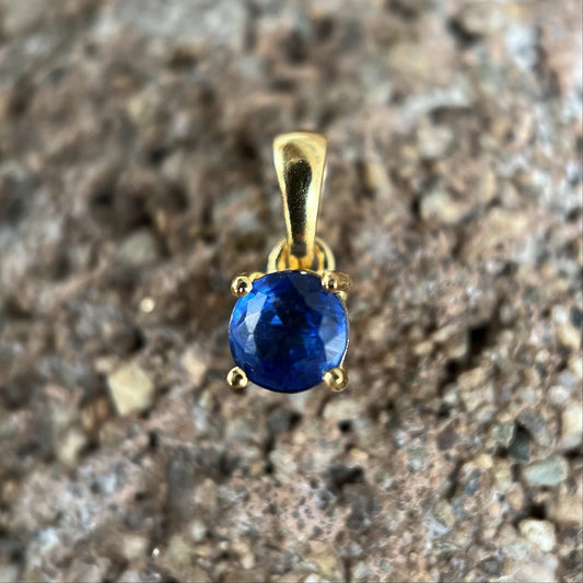 KYANITE PENDANT VERMEIL YELLOW GOLD