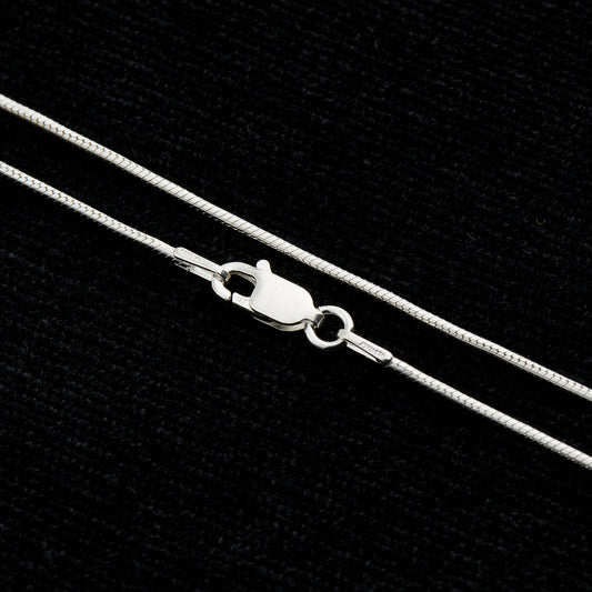 Round Magic  025 Plain Snake Sterling Silver Chain