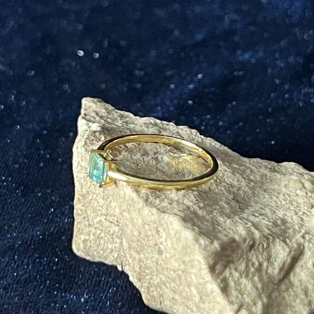 APATITE RING VERMEIL GOLD