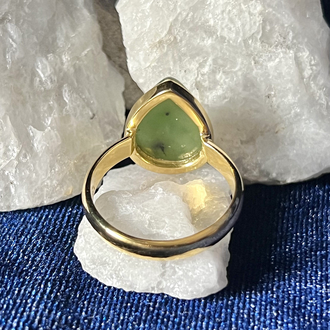 NEPHRITE JADE VERMEIL GOLD