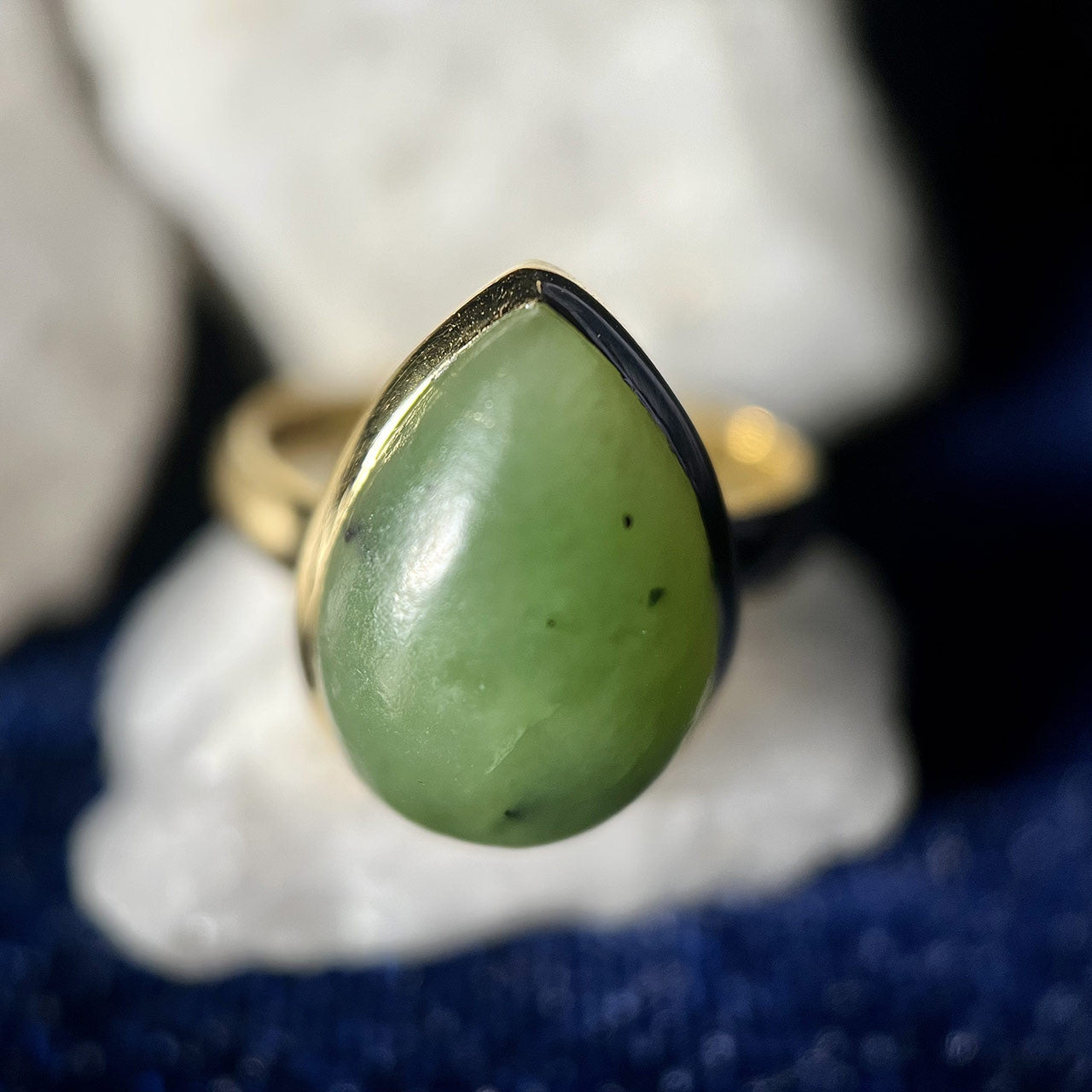 NEPHRITE JADE VERMEIL GOLD