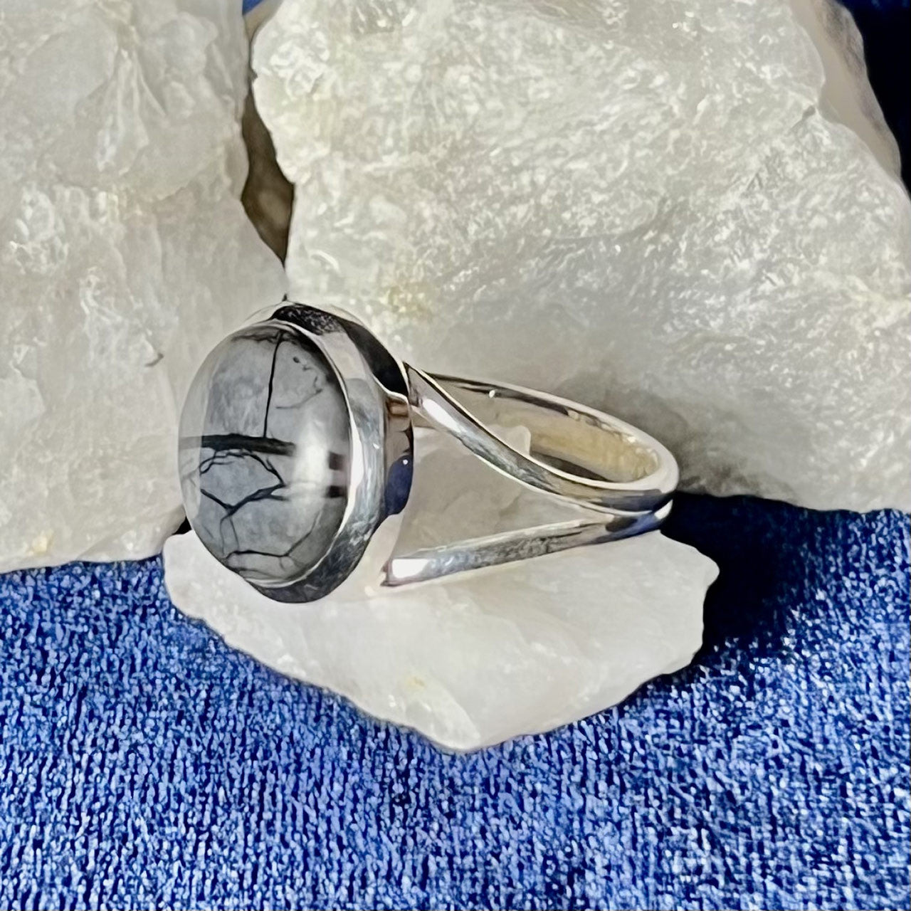 PICASSO JASPER RING STERLING SILVER