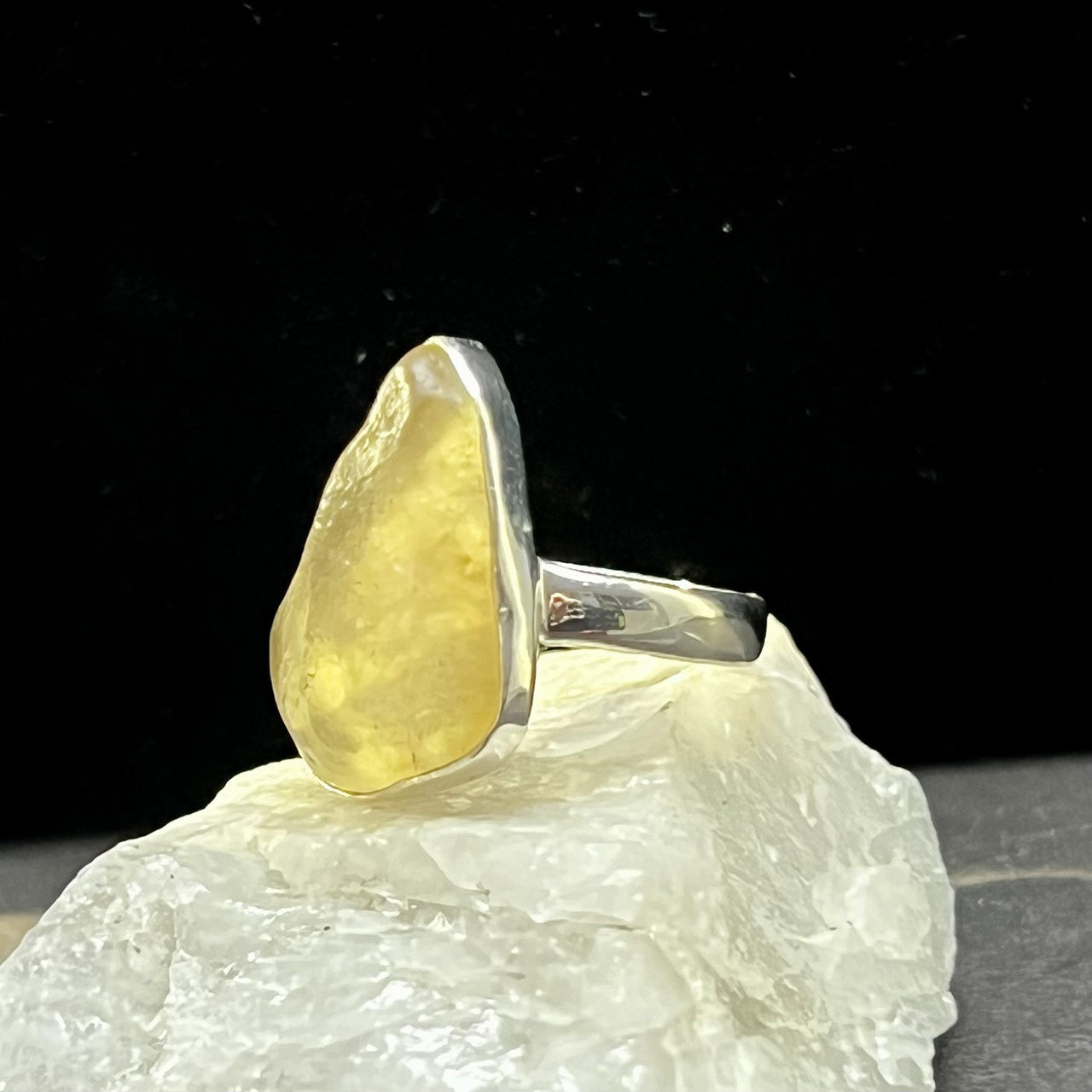 LIBYAN DESERT GLASS RINGS