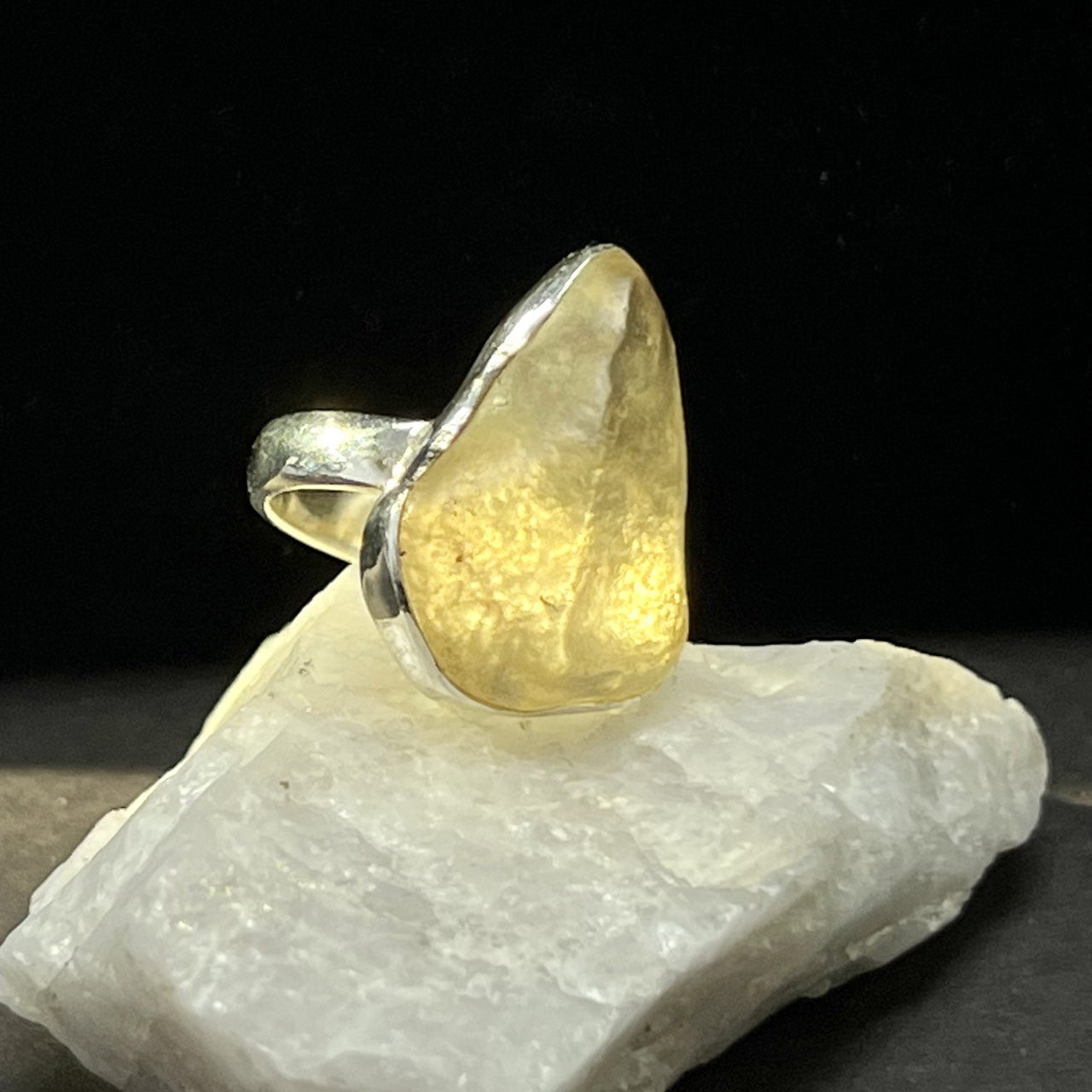 LIBYAN DESERT GLASS RINGS