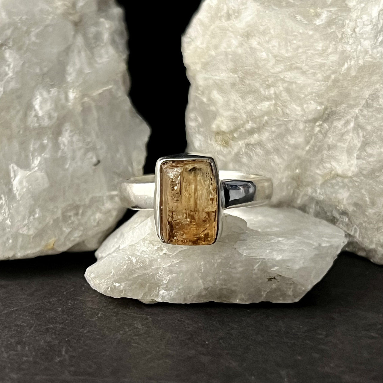 IMPERIAL TOPAZ RING STERLING SILVER