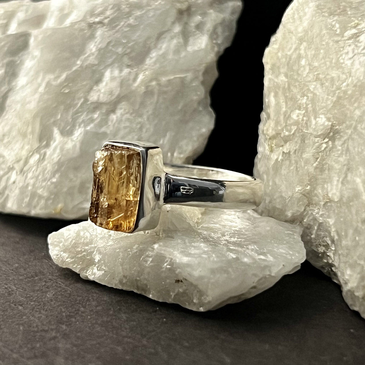 IMPERIAL TOPAZ RING STERLING SILVER