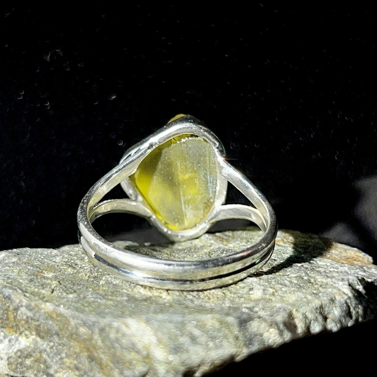 LEMON TOPAZ RING STERLING SILVER