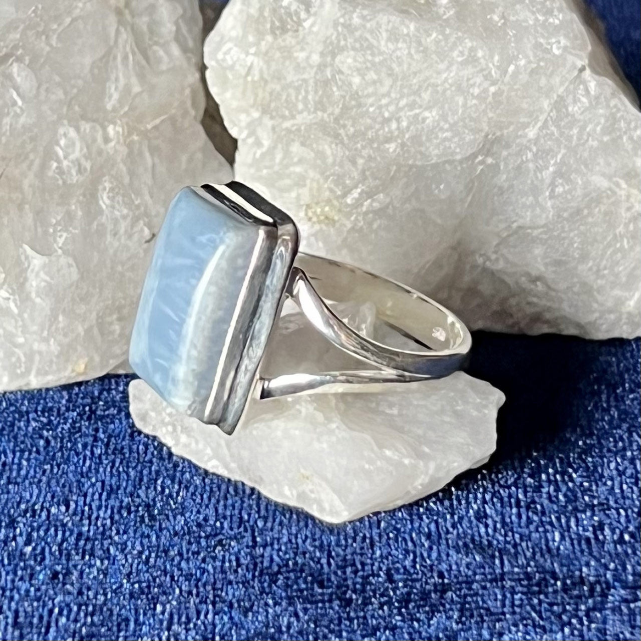 OWYHEE OPAL RING STERLING SILVER