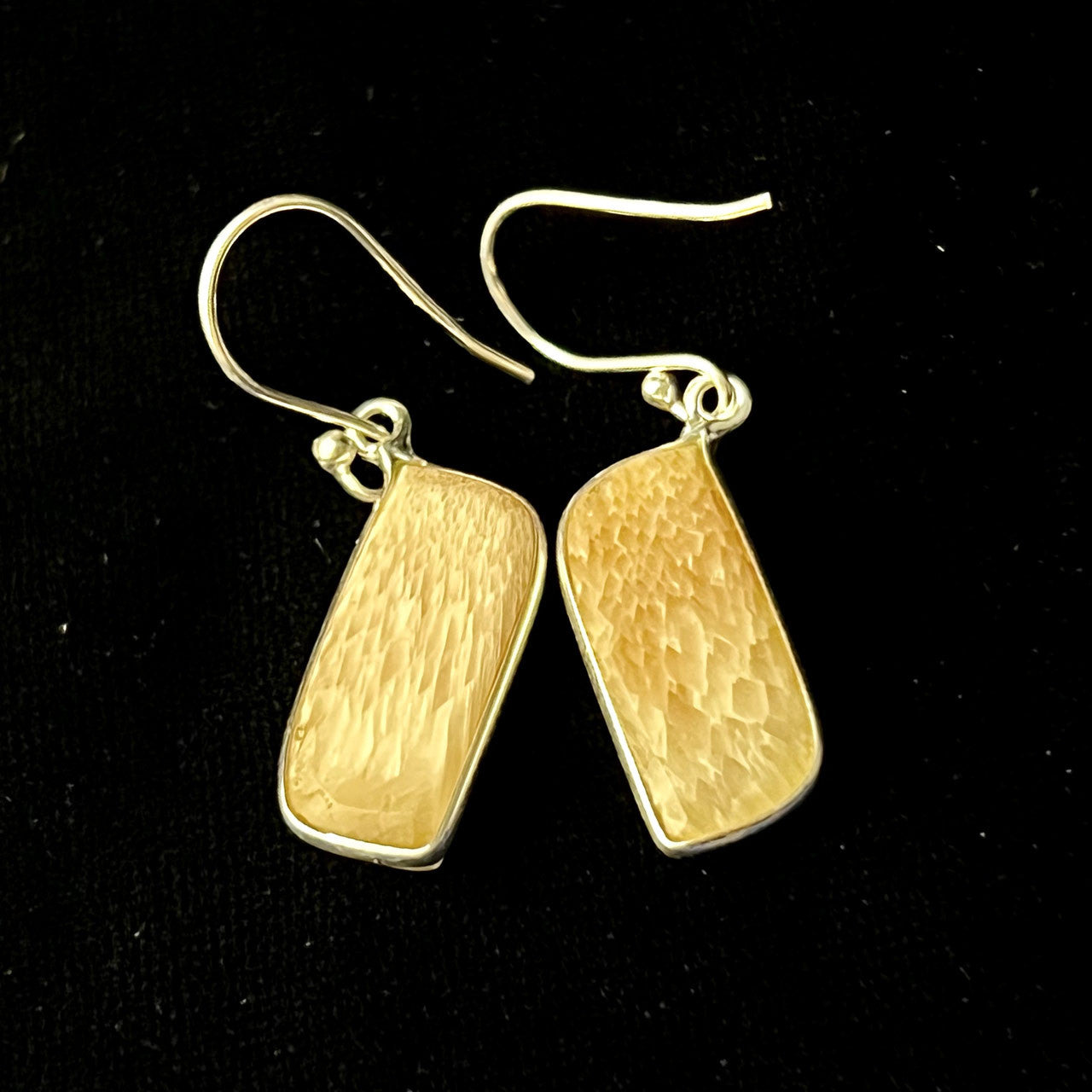 ORANGE SCOLECITE EARRINGS