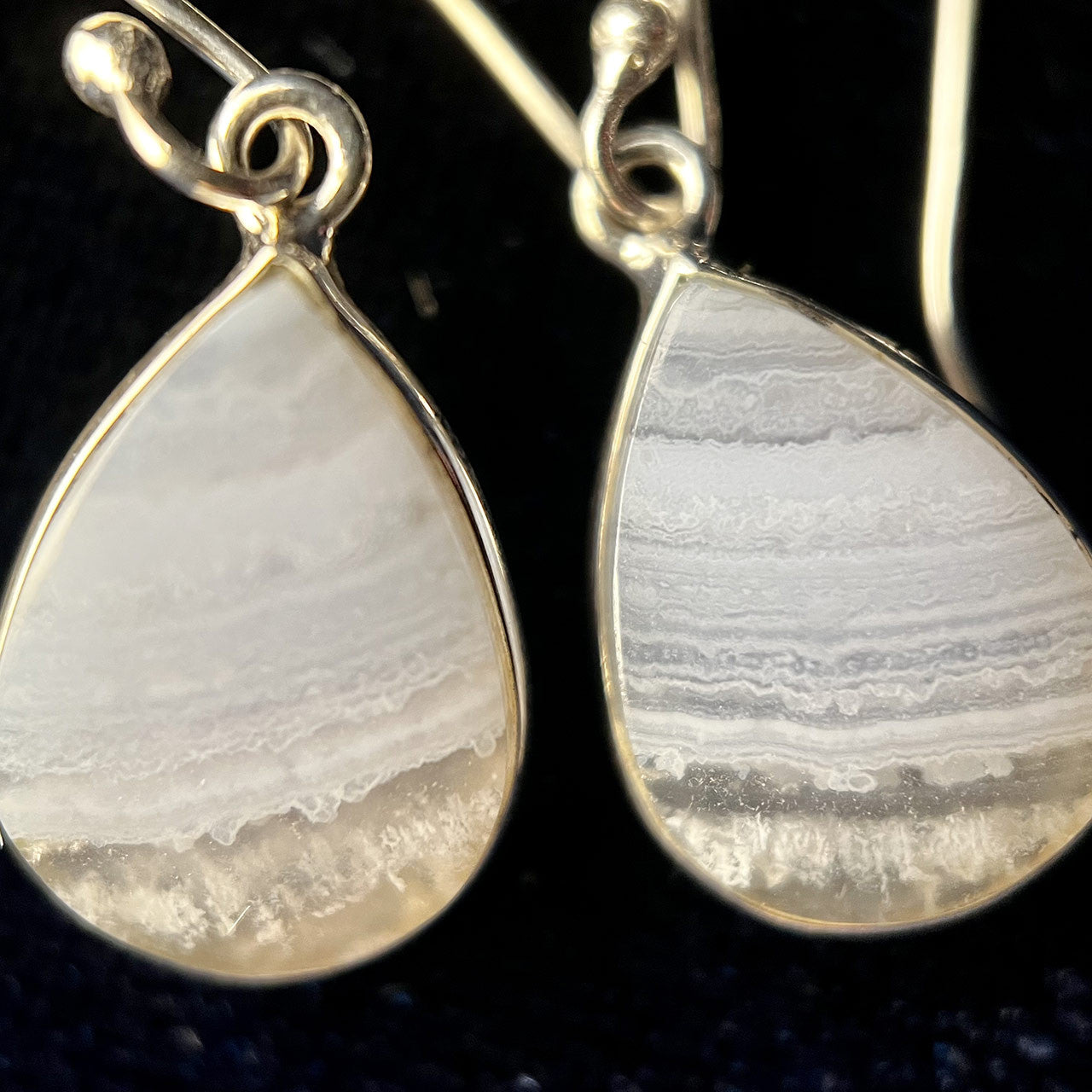 BLUE LACE AGATE EARRING