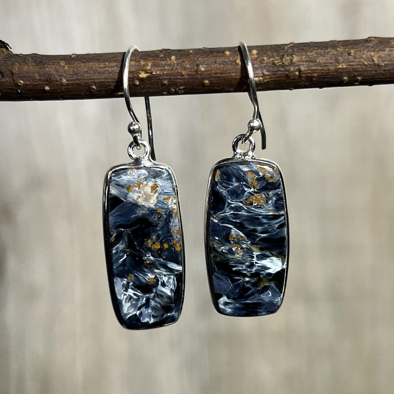 PIETERSITE EARRING STERLING SILVER